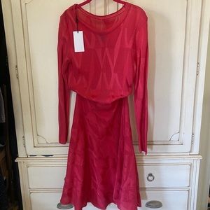 Missoni Pink zigzag pattern dress US6 NWT